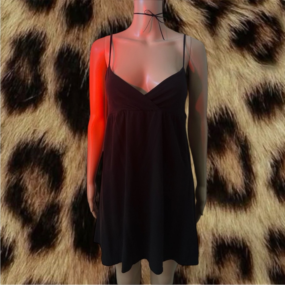 V-Neck Black Dress